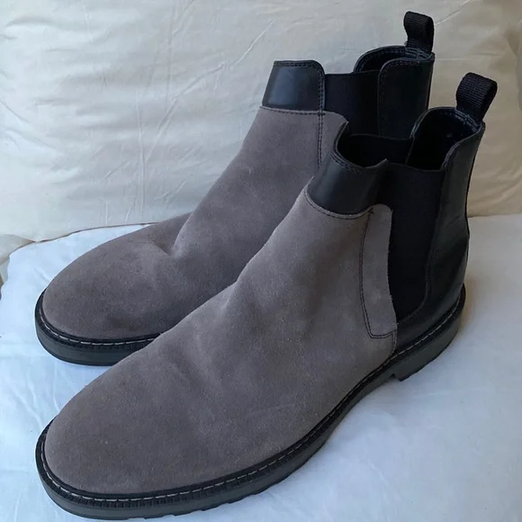 Calvin Klein men Chelsea boots ? size 10 E black olive Calvin Klein Premium Olive Grey Mens Chelsea Boots main image 2